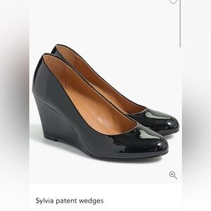 Brand new with box J Crew Sylvia patent wedges